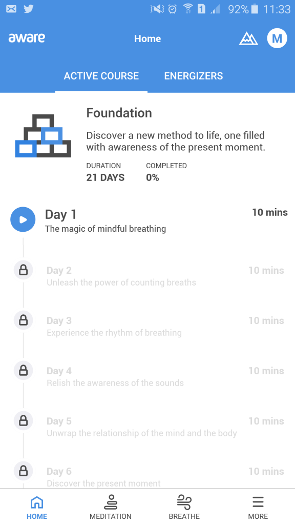 Aware Guided Meditation App Review - Mindfulness And More