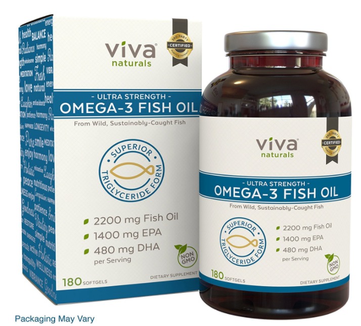 Best Omega 3 Fish Oil Capsules Supplements- Viva Naturals